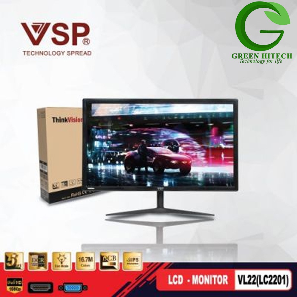 Màn Hình LCD VSP LED 22INCH VL22 (LC2201) - NEW 100% FullBOX, Bảo hành 24 tháng