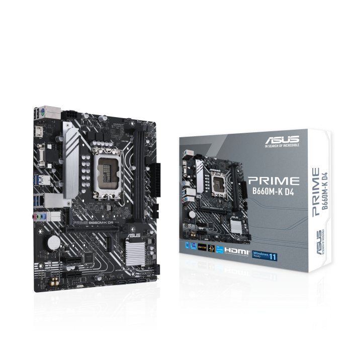 Mainboard Asus B660M-K D4 Chính Hãng, Bảo hành 24 tháng