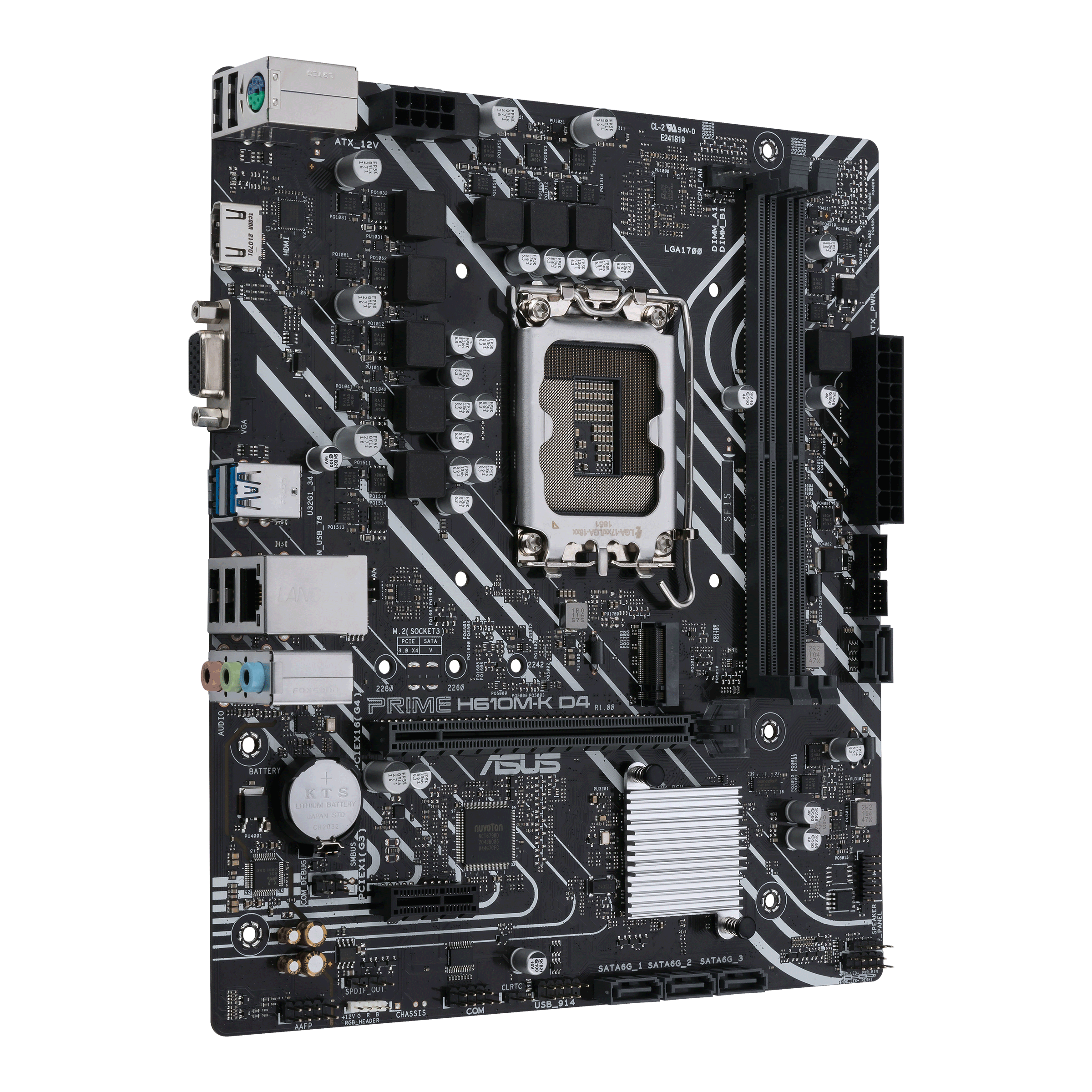 Mainboard Asus H610M-K D4 Chính Hãng, Bảo Hành 24 tháng
