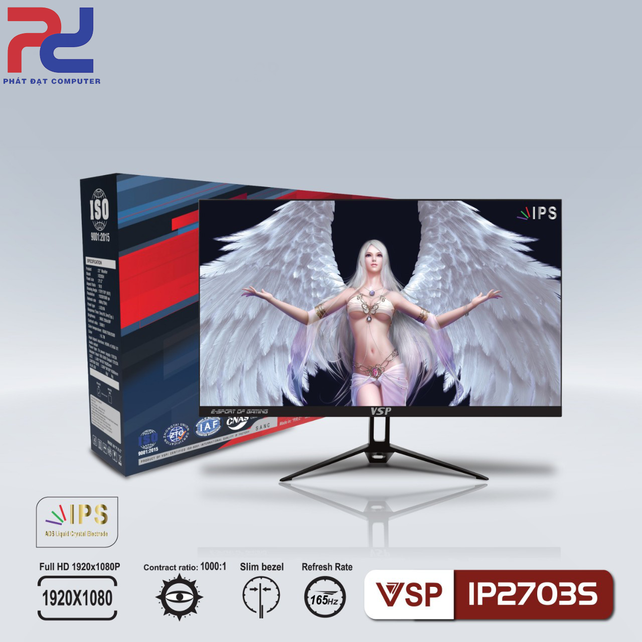 Màn hình LCD VSP IP2703s 27 INCH | 165Hz | FHD - NEW FullBox Chính Hãng, Bảo hành 36 tháng