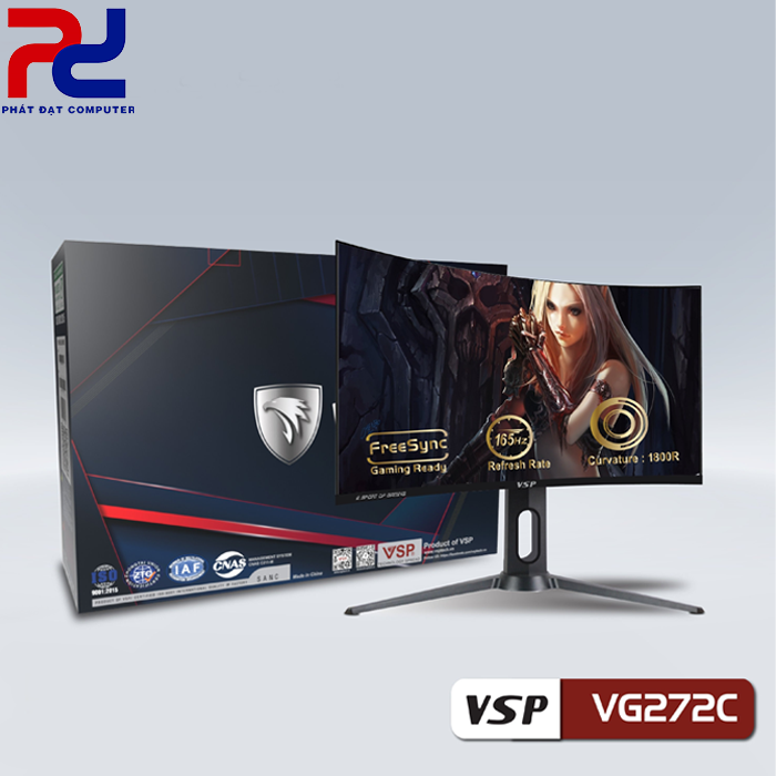 Màn Hình LCD VSP VG272C 27 Inch Cong 1800R | 165Hz | FHD