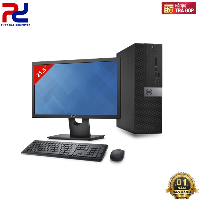 Máy Bộ Dell Optiplex 7050SFF CPU I7-7700 / RAM 8GB / 6M / 2400MHz / SSD 256GB - RENEW Chính Hãng, Bảo Hành 12 tháng