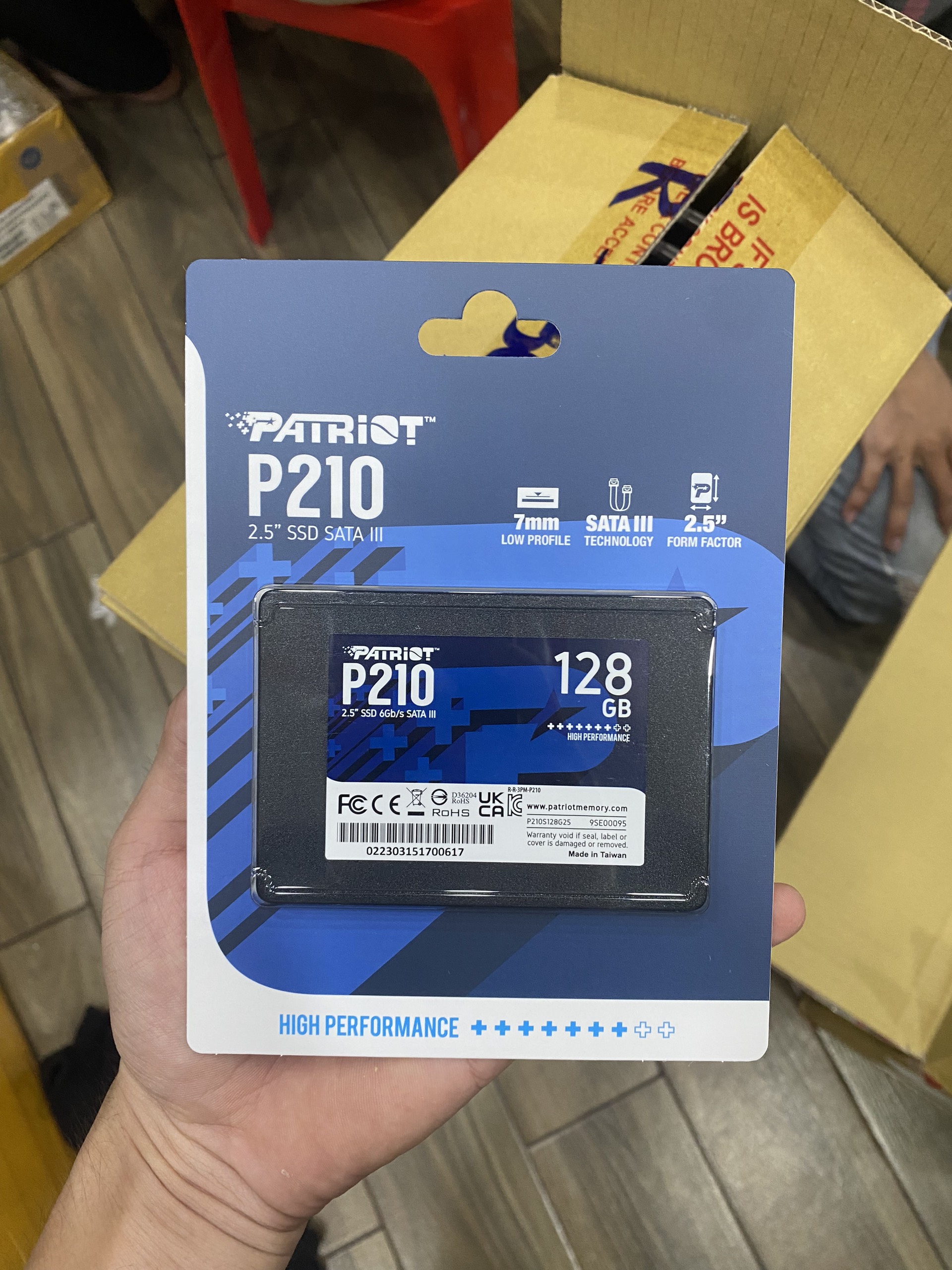 Ổ cứng SSD PATRIOT 128GB P210 SATA3 2.5 inch - Chính hãng bảo hành 3 năm