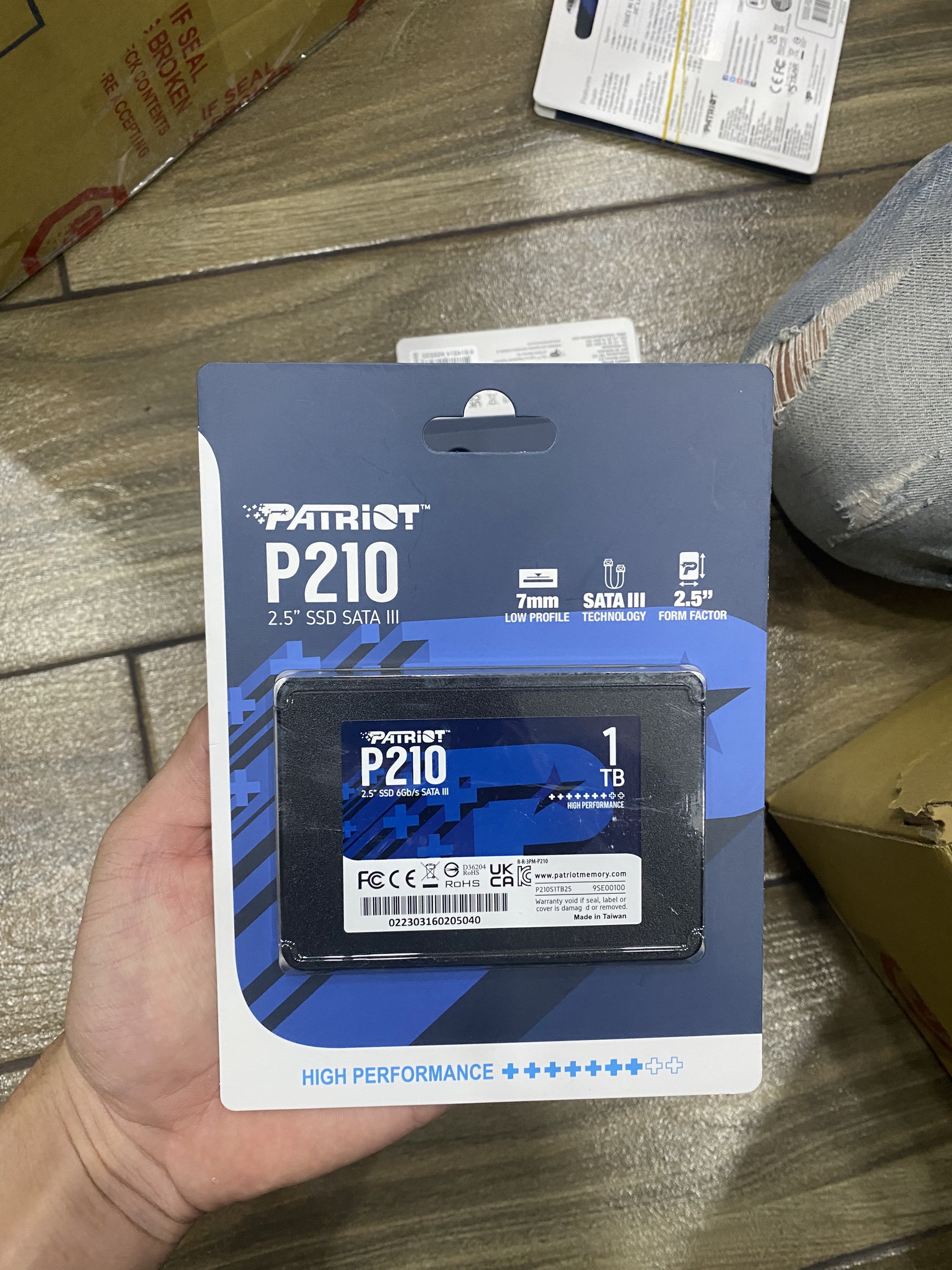 Ổ cứng SSD PATRIOT 1TB P210 SATA3 2.5 inch - Chính hãng bảo hành 3 năm